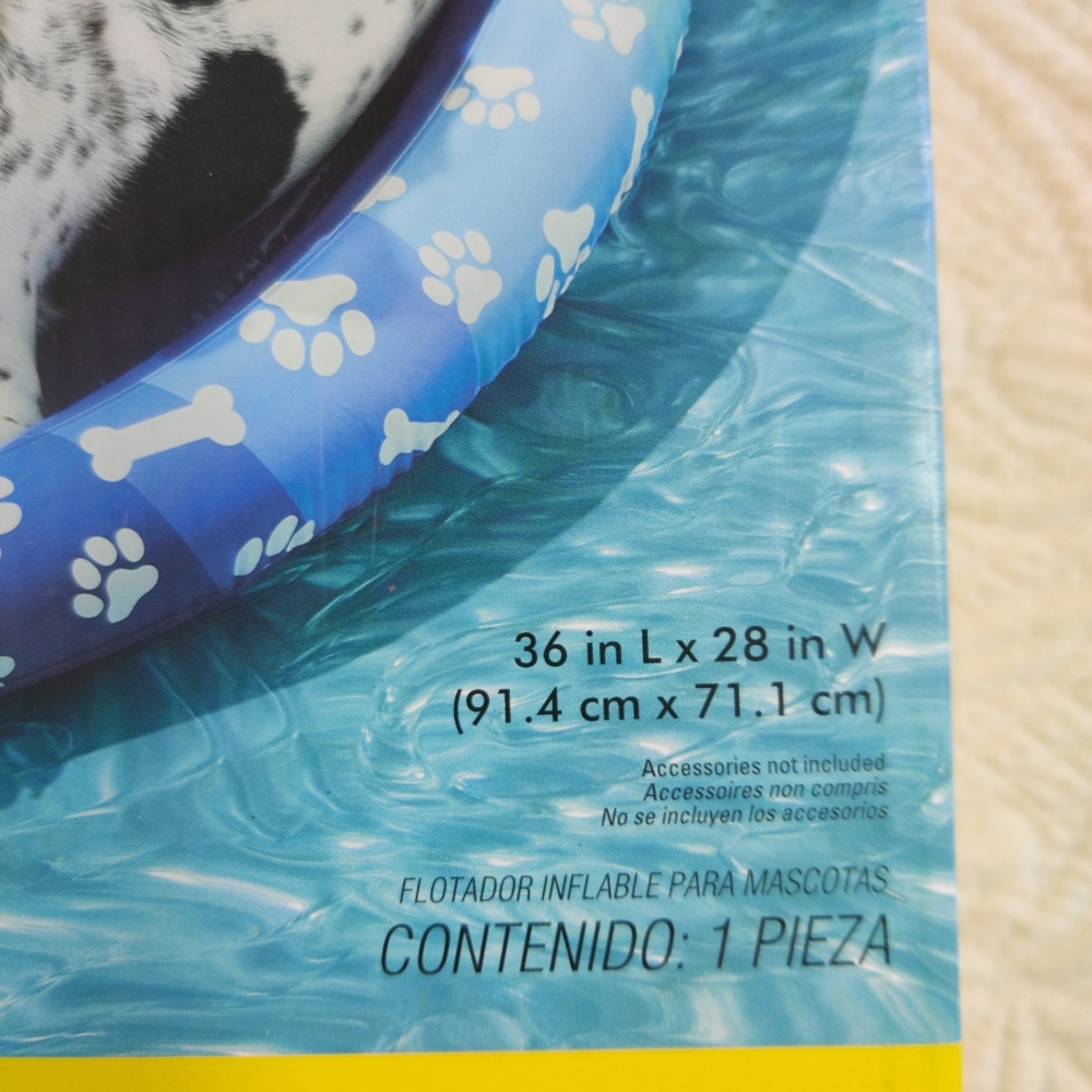 Inflatable Puncture Resistant Puppy Dog Floating Pool Pet Float 36" X 28" New - Picture 4 of 10